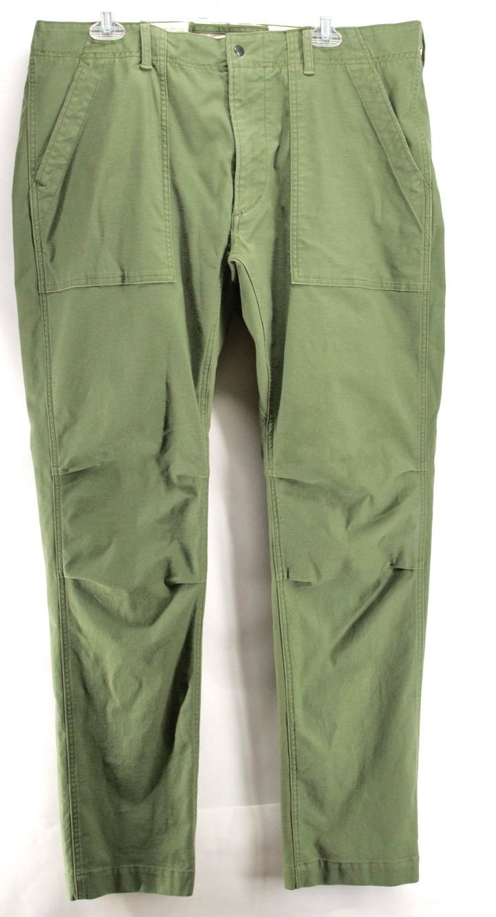 Relwen Military Supply Pant Mens 38x33 Olive Green Twill Stretch Fatigue Utility